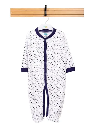 BabiesBasic 100% cotton Printed Long Sleeves Jumpsuit/Romper/Sleepsuit for babies 