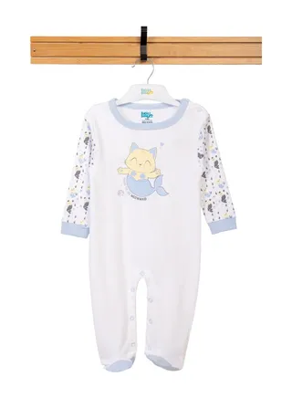 BabiesBasic 100% cotton Printed Long Sleeves Jumpsuit/Romper/Sleepsuit for babies 