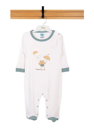 BabiesBasic 100% cotton Printed Long Sleeves Jumpsuit/Romper/Sleepsuit for babies 