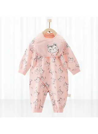 Baby Jumpsuit With Long Sleeves Cotton 