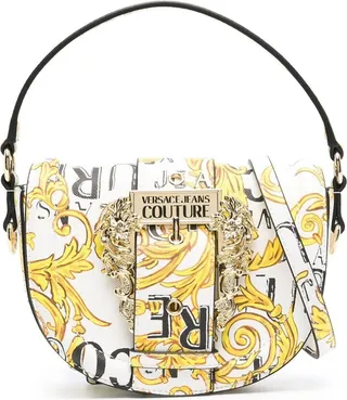 Couture-print shoulder bag