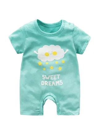 Sweet Dreams Printed Jumpsuit Light Blue/White 