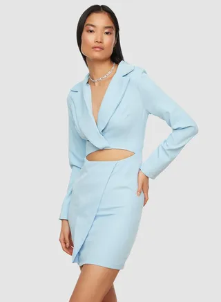 Cut-Out Detail Jacket Dress 