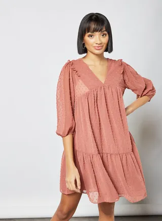 Plumeti Mini Dress Pink 