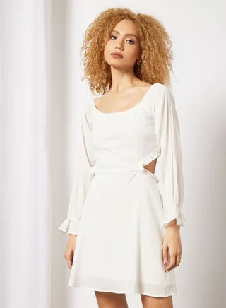 Open Back Mini Dress 