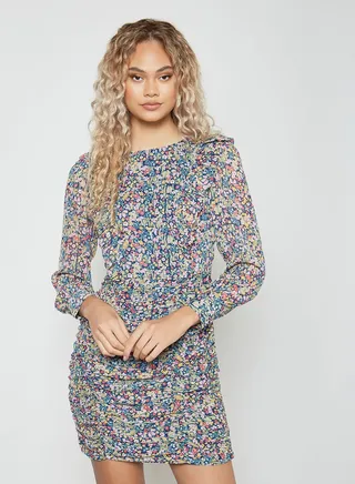 Floral Print Dress Multicolour 