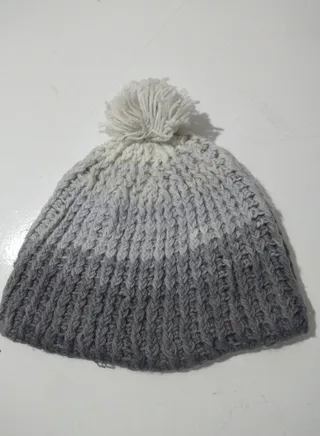 Wonderful handmade Ice-cab for winter Off white*Grey 