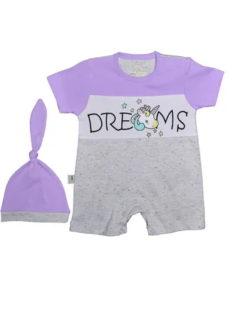 Baby Playsuit with Block Colors 