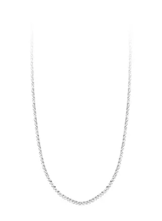 Simple niche all-match silver clavicle collar 