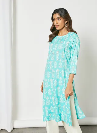 Trendy Elegant Kurta Multicolour 
