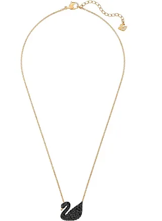 Swan Element Pendant Necklace Stainless Steel Ladies 