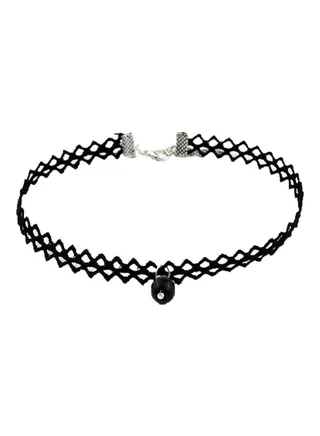 Lacework Short Chain Choker Necklace 