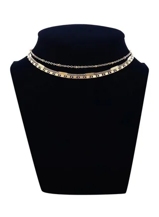 Multi Layer Choker Necklace 