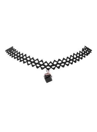 Lace Elegant Design Choker Necklace Black 