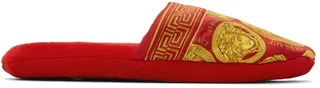 Versace Red Medusa Amplified Slippers