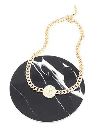 Gold Plated Solid Color All Match Necklace 