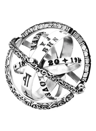 Astronomical Ball Designed Ring 