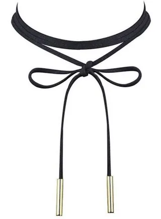 Victorian Romance Velvet And Gold-plated Choker Necklace 