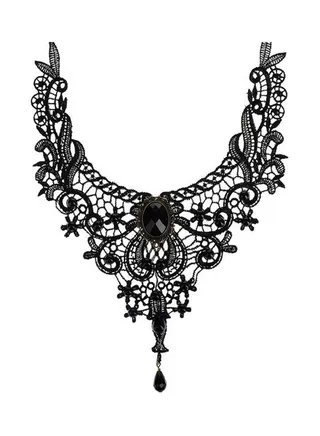 Alloy Retro Gem Necklace 