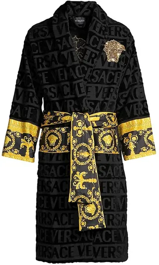Logo Toweling Baroque Bathrobe