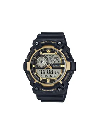 Boys' Youth Quartz Analog & Digital Watch AEQ-200W-9AVDF - 51 mm - Black 