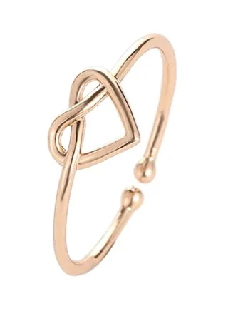 Stainless Steel Heart Open Ring 