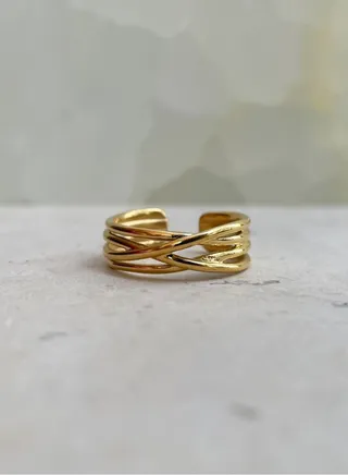 The Thin Layers Adjustable Ring 