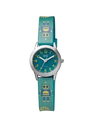 Q&Q Watch for Men, Quartz Movement, Analog Display, Green Plastic Strap-QC29J335Y 