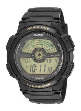Boys' Classic Resin Digital Quartz Watch AE1100W 