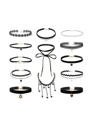 13-Piece Chokers Different Styles Chic Necklace Set 