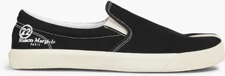 Tabi split-toe logo-print canvas slip-on sneakers