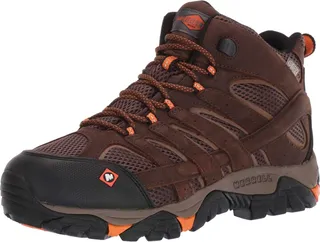 Merrell Men's Moab Vertex Mid Waterproof Static Resistance Construction Boot
