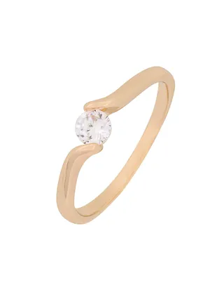 Solitaire Ring Rose Gold  Stone 