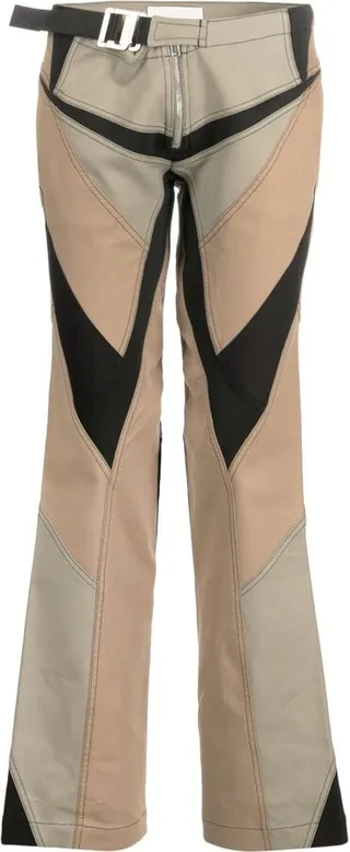 Multi-Panel Straight-Leg Trousers