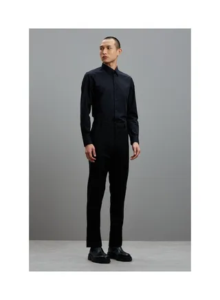 Slim Formal Black Trousers 