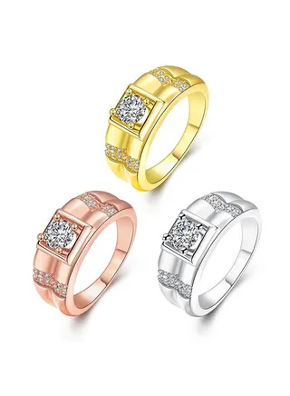 Fashionable Latest Shinny Simple Ring Kzcr129A10 