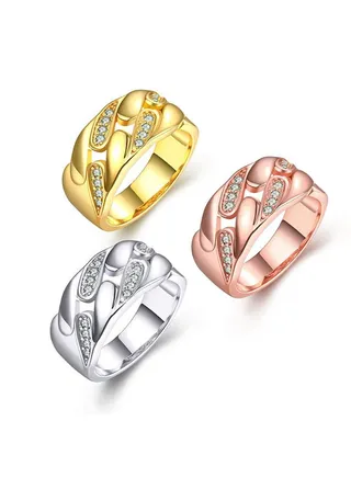 Fashionable Latest Shinny Simple Ring Kzcr200C10 