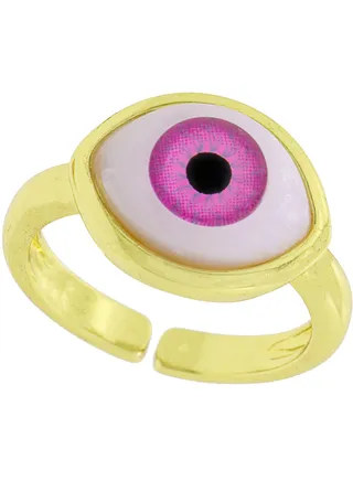 Salama Pink Small Eye Ring 