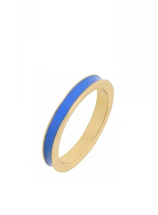 Tribal Enamel Ring Turquoise 