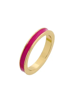 Tribal Enamel Ring Shocking Pink 
