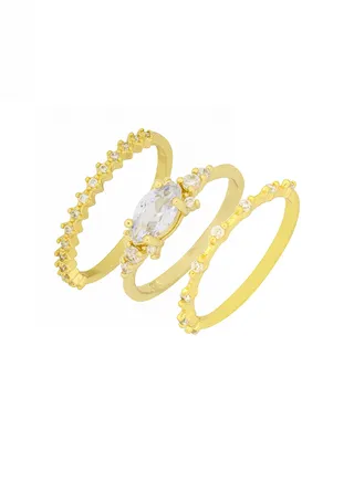 Precious Ring Set Of 3 