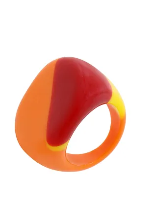 EVIE RED ORANGE RING SIZE 8 