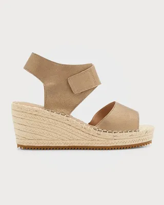 Weslia Metallic Wedge Espadrille Sandals