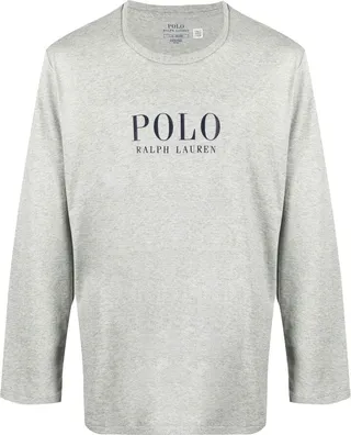 logo-print long-sleeved T-shirt