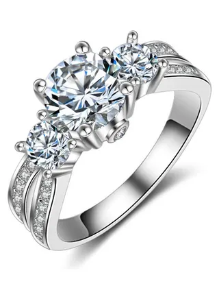 Zircon Diamond Ring 