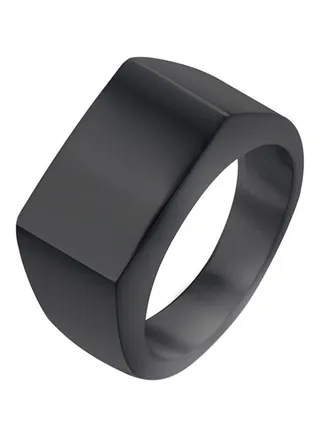 Titanium Signet Ring 