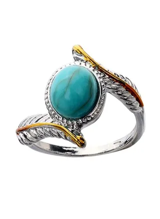 Turquoise Alloy Ring 