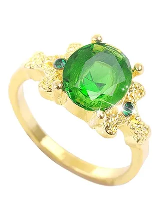 Rhinestone Studded Alloy Ring 
