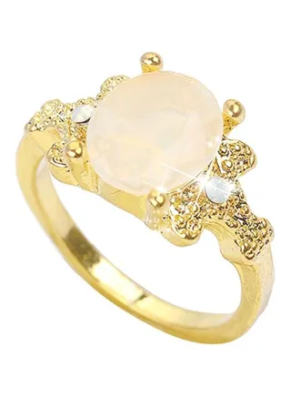 Alloy Rhinestone Studded Ring 