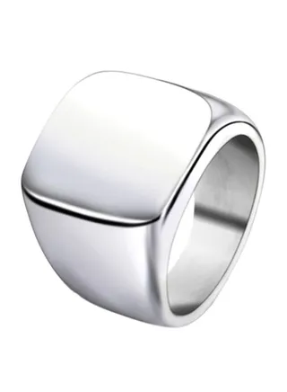 Smooth Steel Titanium Ring 